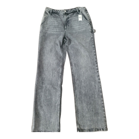 AFRM Gray Straight Leg High-Rise Utility Jeans Classic Style | Size 26 X 30 - Picture 11 of 15
